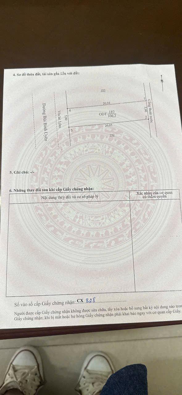 Đất nền Đường Bùi Bỉnh Uyên, Ngũ Hành Sơn, 100m² giá chỉ 4.55 tỷ - Sổ đỏ chính chủ!