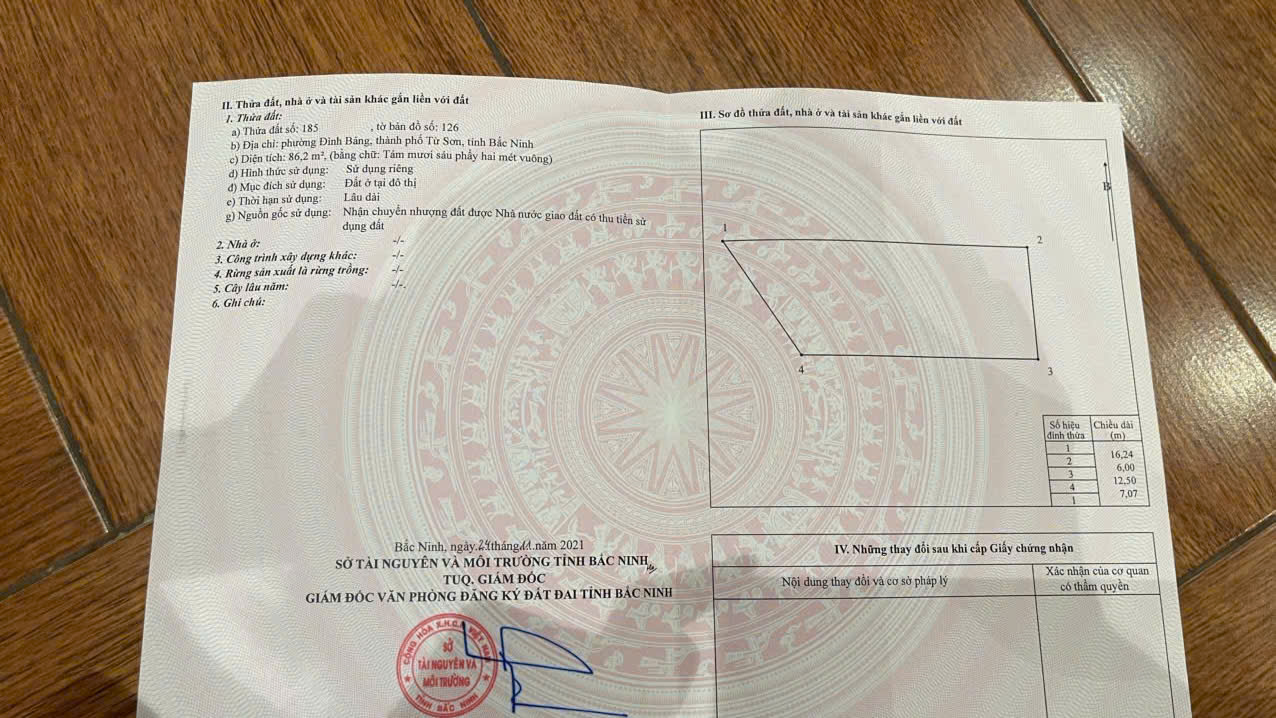 Lô đất Đình Bảng, Từ Sơn 86m² - Đầu tư sinh lời bền vững!