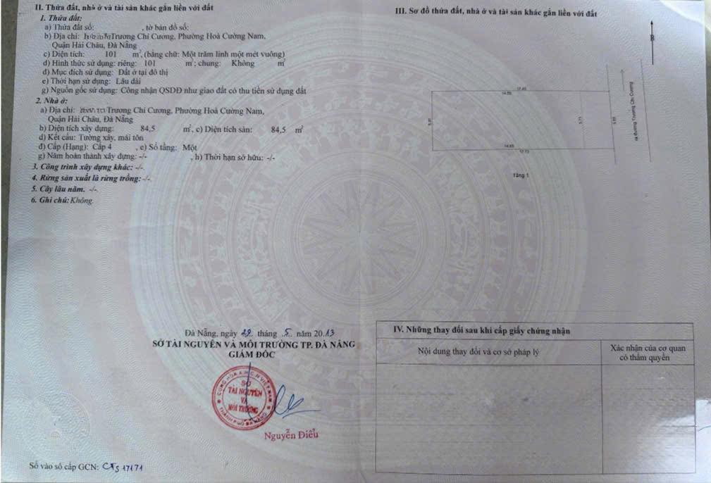 Nhà cấp 4 đường Trương Chí Cương, 101m² giá 6 tỷ - Đầu tư sinh lời ngay!