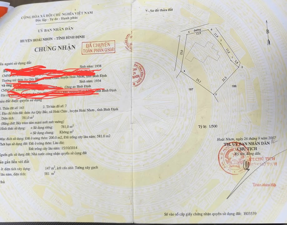 Đất An Quý Bắc Hoài Châu 781m² chỉ 1.2 tỷ - Hỗ trợ ngân hàng 1 tỷ!