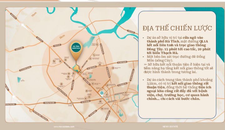 Dự án Hà Tĩnh Heritage - Đất nền và Shophouse ven sông, giá thỏa thuận