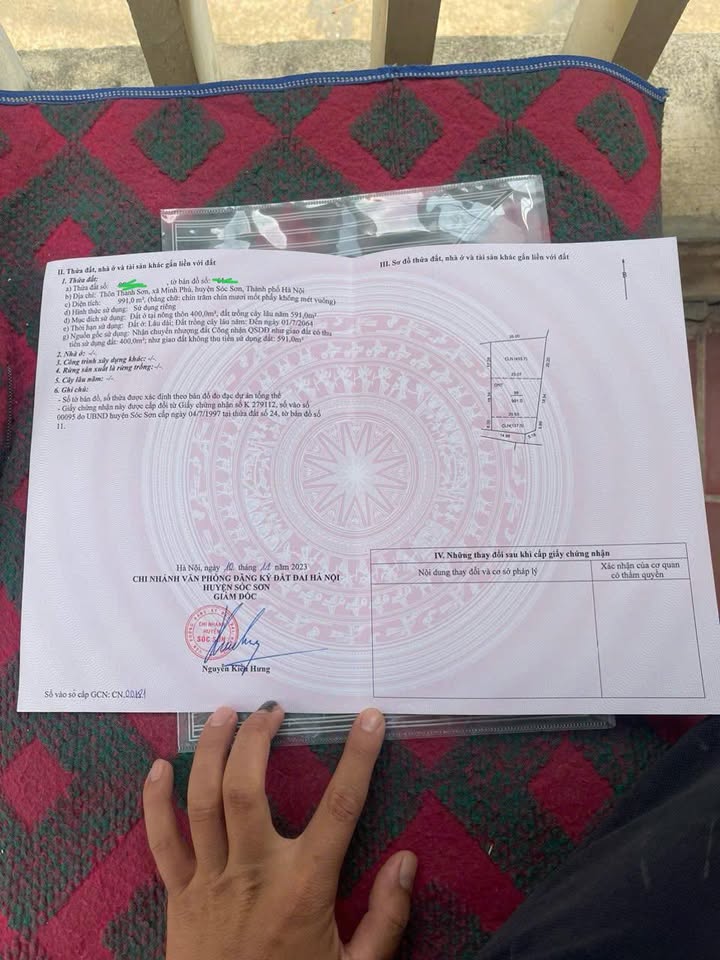 Đất nền 991m² tại Thanh Sơn, Minh Phú - Giá chỉ 13 triệu/m² - Cơ hội đầu tư hấp dẫn!