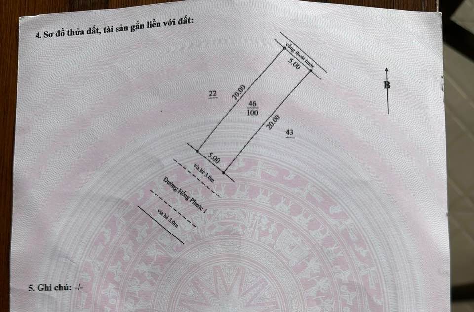 Lô đất đẹp tại Khu TĐC Hoà Hiệp 4, Đà Nẵng - Diện tích 100m² chỉ 3,1 tỷ!