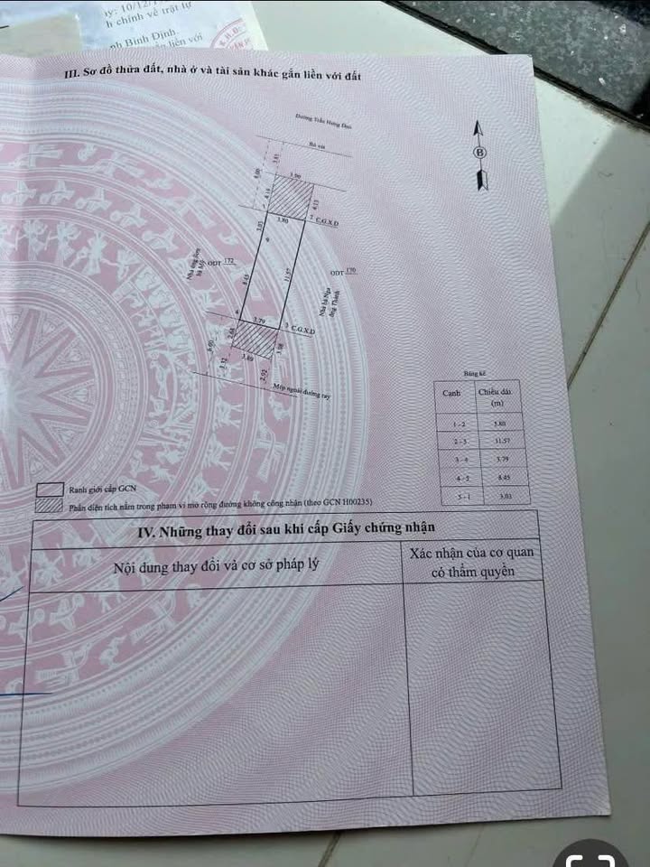 Lô đất 2 mặt tiền đường Trần Hưng Đạo, phường Đống Đa, Quy Nhơn 43.4m² giá 3.9 tỷ - Đầu tư sinh lời!