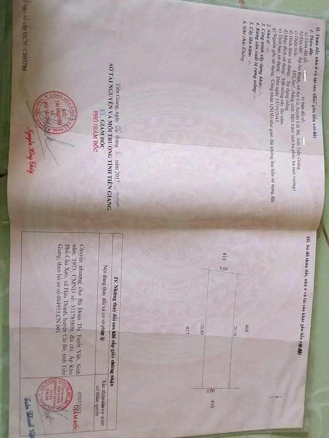 Đất nền 100m² An Bình, Cái Bè, Tiền Giang giá 220 triệu - Đầu tư sinh lời ngay!