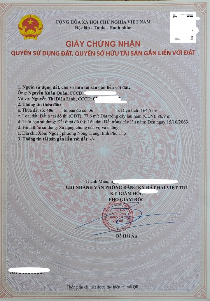 Đất nền Nông Trang Việt Trì 164m² giá chỉ 2.15 tỷ - Chính chủ bán gấp!