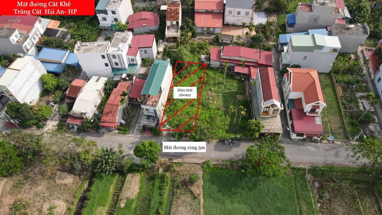 Đất mặt đường Cát Khê - Tràng Cát 266m² giá chỉ 6.898 tỷ - Bán gấp!