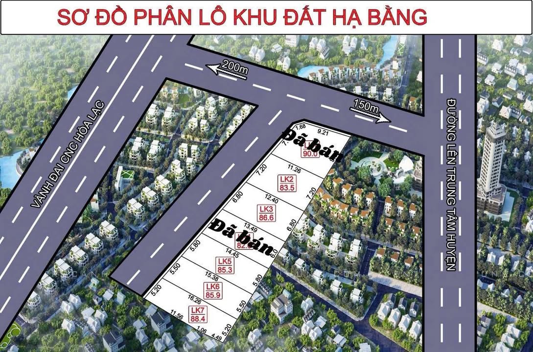 Đất nền Hạ Bằng 83,5m² giá chỉ 3x triệu - Đầu tư tiềm năng gần Khu CNC Hòa Lạc!