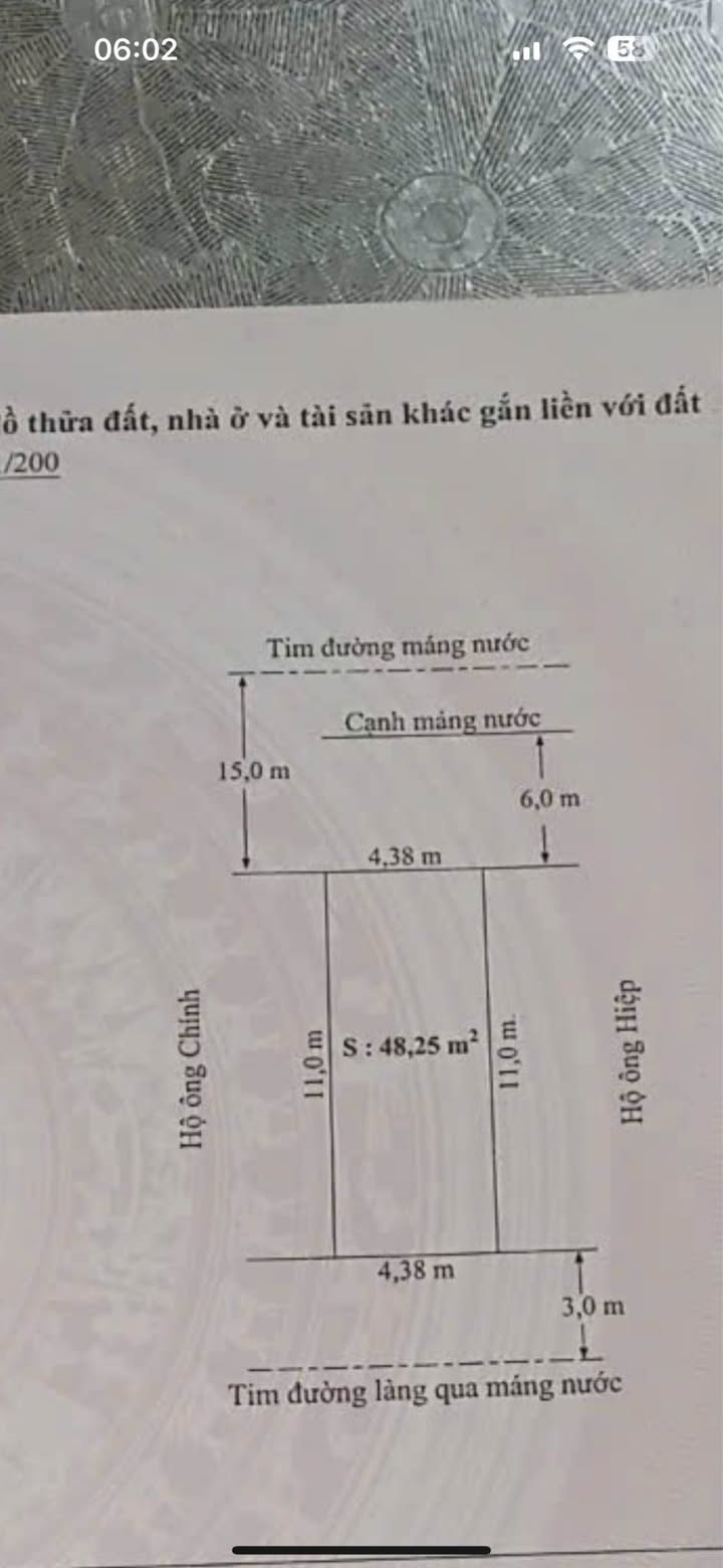 Lô đất 2 mặt tiền đường Máng Nước, An Đồng 48m² giá 6 tỷ - Đầu tư sinh lời tuyệt vời!