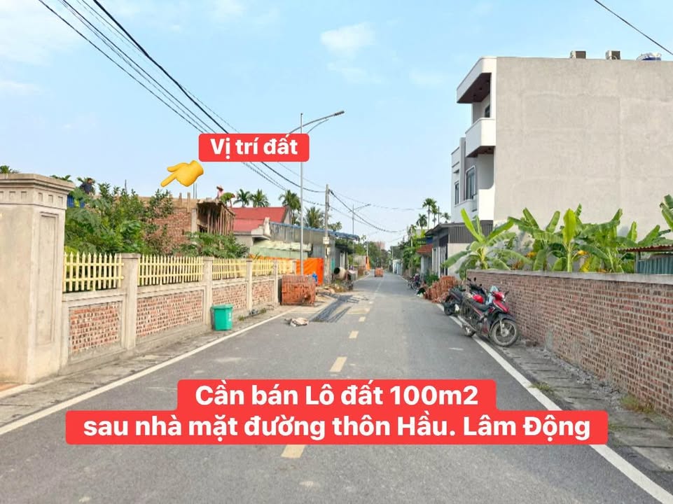 Đất nền Lâm Động, Thủy Nguyên 100m² giá chỉ 1.5 tỷ - Sổ đỏ chính chủ!