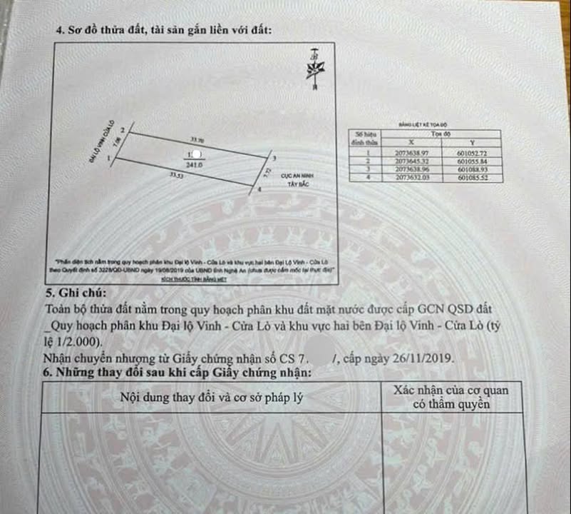 Đất mặt đường đại lộ 72m Nghi Phong 241m² giá 8 tỷ - Đầu tư sinh lời ngay!