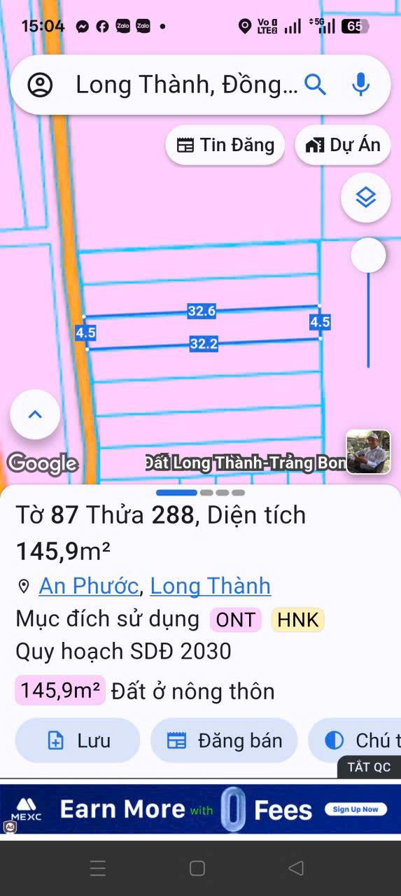 Đất nền Ấp 2 Tam An, Long Thành 148m² giá 1.3 tỷ - Cơ hội đầu tư sinh lời!