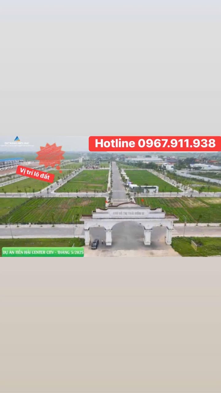 Đất nền Tiền Hải Center City 100m² giá sốc - Cơ hội đầu tư không thể bỏ lỡ!