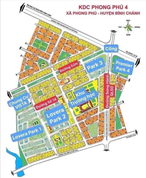 Đất sổ đỏ 100m² tại KDC Phong Phú 4 - Giá chỉ 6.2 tỷ, đối diện công viên!