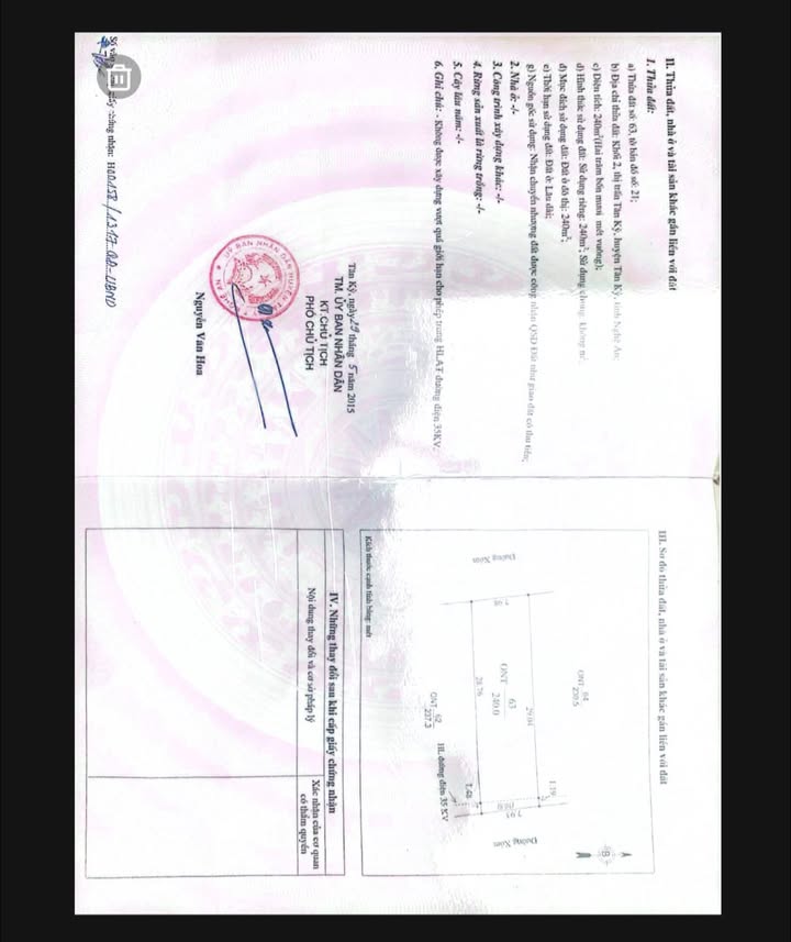 Đất nền chính chủ Tân Kỳ, Nghệ An 240m² giá 3 tỷ - Sổ đỏ đầy đủ!