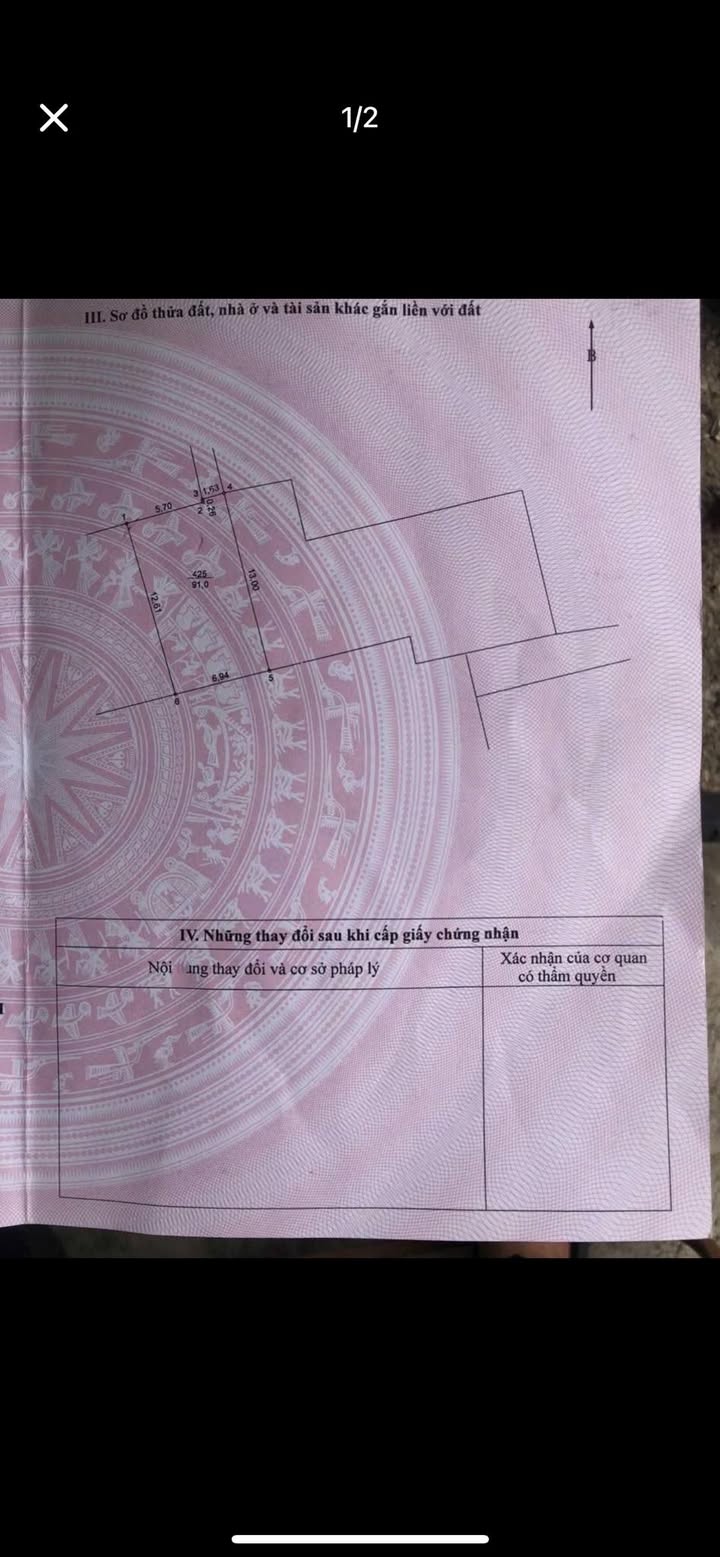 Đất thổ cư Thôn Đông Thái, Vân Tảo 91m² giá 3.39 tỷ - Đường thông ô tô tránh