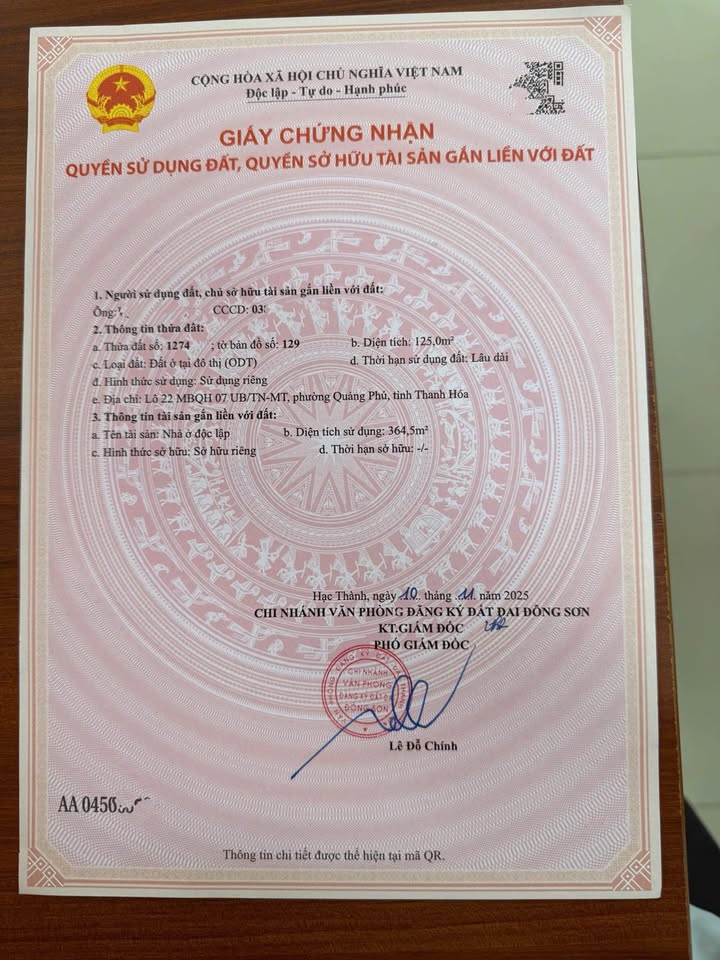 Nhà 3 tầng Quảng Tâm, 125m² giá 3 tỷ - Sẵn sàng vào ở ngay!