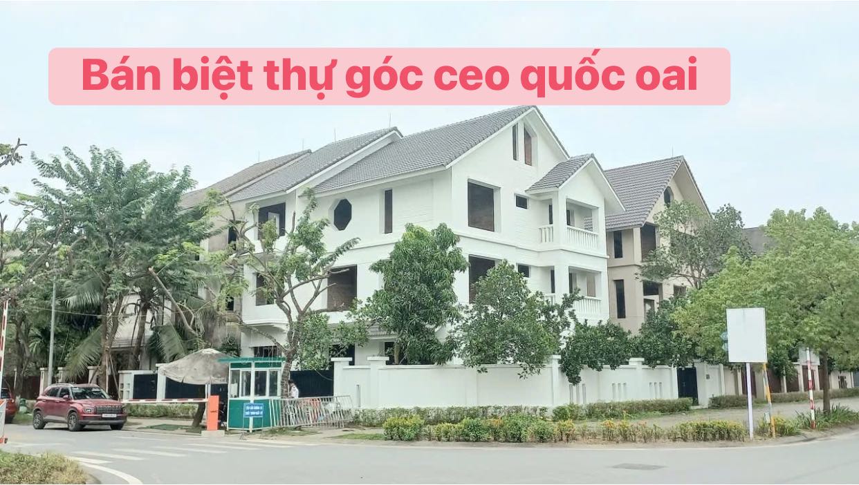 Biệt thự đơn lập Sunny Garden City Quốc Oai 365m² giá 50 tỷ - Sân vườn rộng, 2 mặt tiền đẹp!