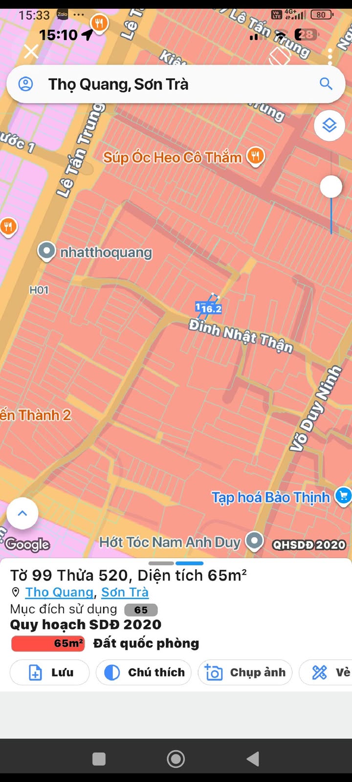 Đất nền lô góc kiệt ôtô Lê Tấn Trung, 65m² giá 4.9 tỷ - Đầu tư sinh lời ngay!