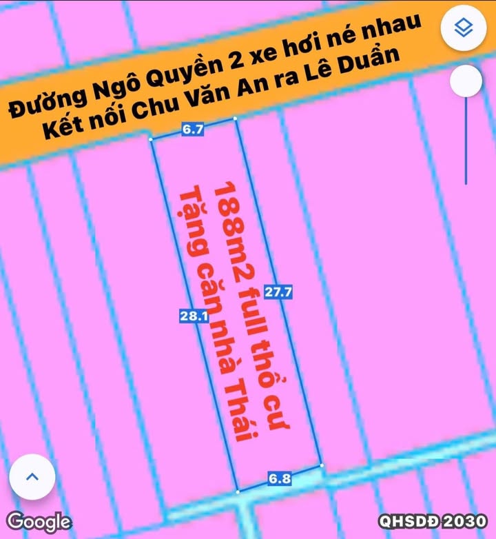 Nhà thái mặt tiền Ngô Quyền, Long Thành 188m² giá 7 tỷ - Thiết kế sang trọng, đầy đủ nội thất!