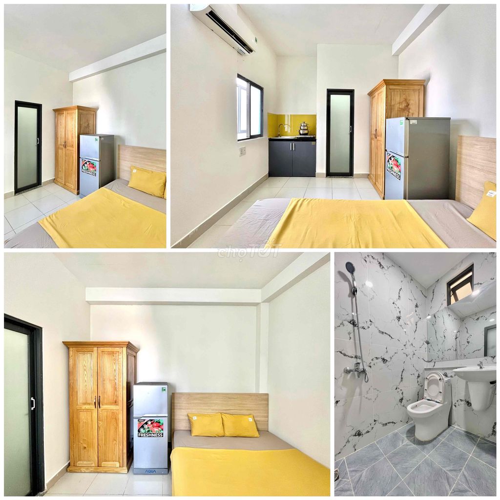 Căn hộ cho thuê 25m² tại 652 Cộng Hòa, Tân Bình - Full nội thất, tiện nghi hiện đại!