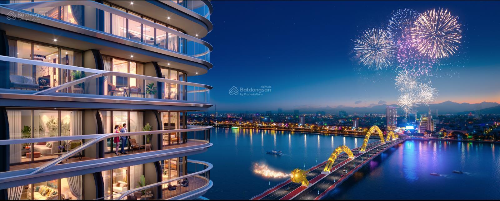 Căn hộ cao cấp The Legend Đà Nẵng 79m² - Ngắm Cầu Rồng và lễ hội pháo hoa