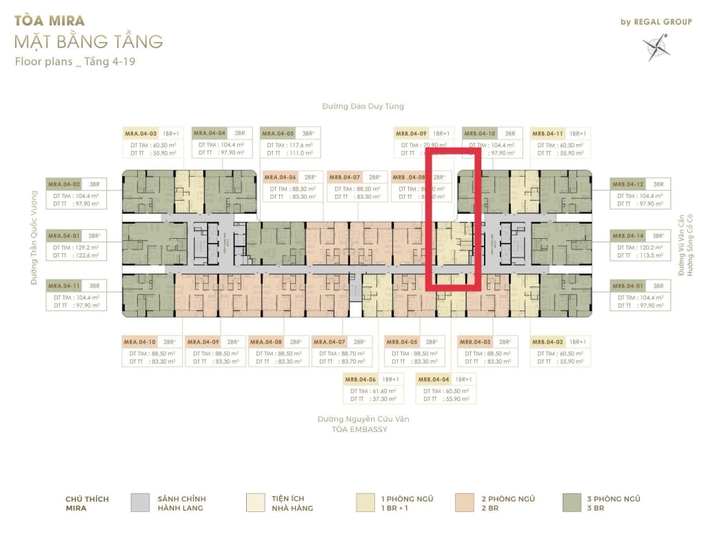 Căn hộ cao cấp Regal Complex Đà Nẵng 55.9m² giá 3.6 tỷ - Sổ đỏ lâu dài, bàn giao nội thất cao cấp!