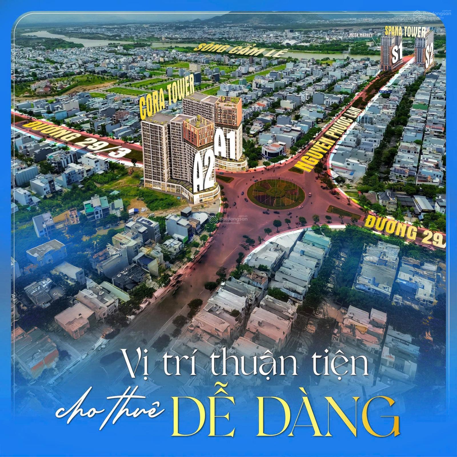 Căn hộ Cora Tower Đà Nẵng 32m² giá 1,7 tỷ - Thiết kế hiện đại, phong thủy tốt!