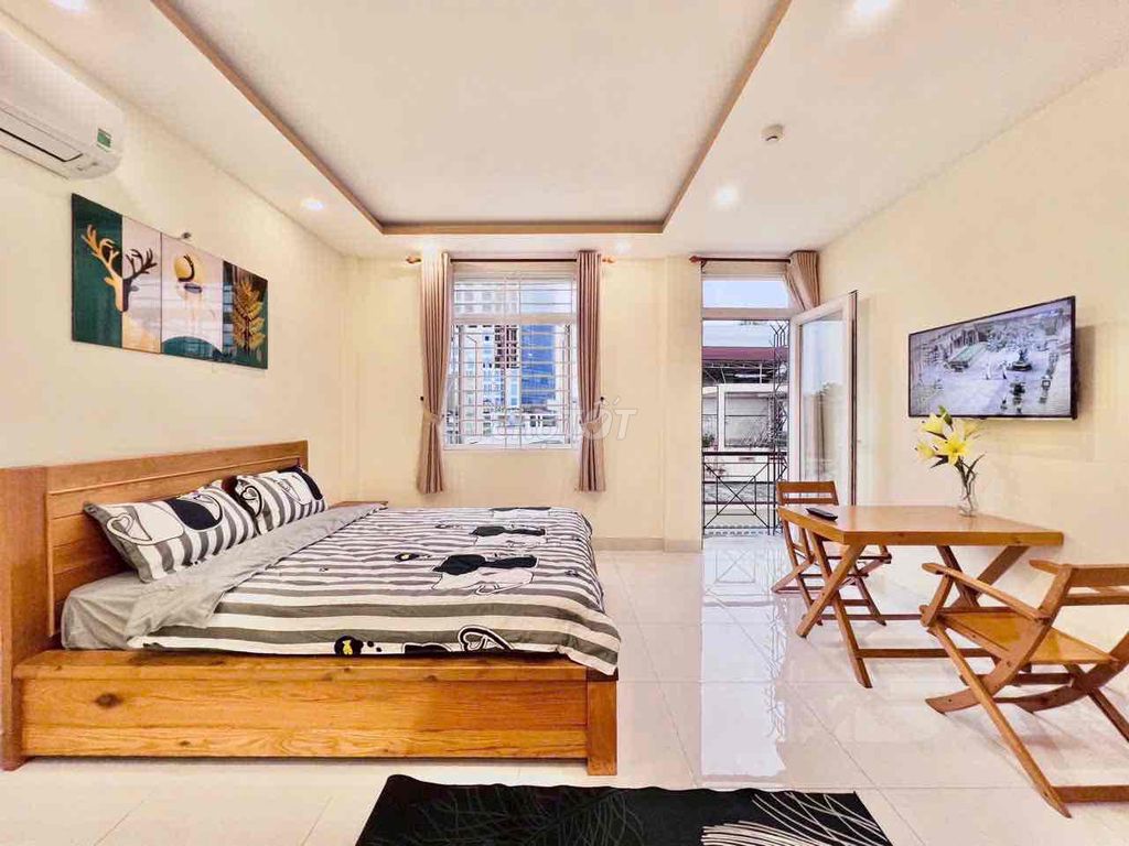 Căn hộ dịch vụ Bùi Đình Túy 35m² giá 6.8 triệu - Full nội thất, vào ở ngay!