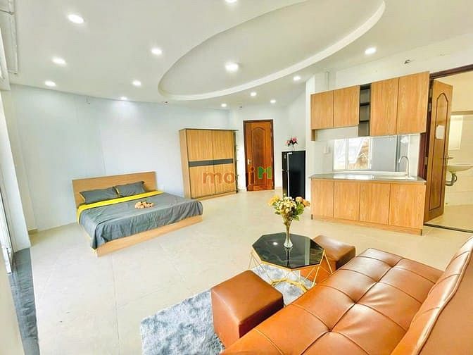 Studio Nơ Trang Long 45m² giá 5.5 triệu - Full nội thất, sẵn sàng ở ngay!