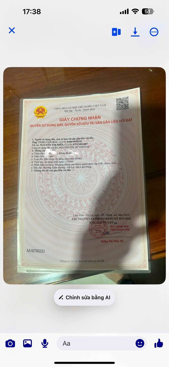 Đất nền Đà Lạt 150m² giá 1.78 tỷ - Sổ đỏ chính chủ, ô tô vào tận nơi!