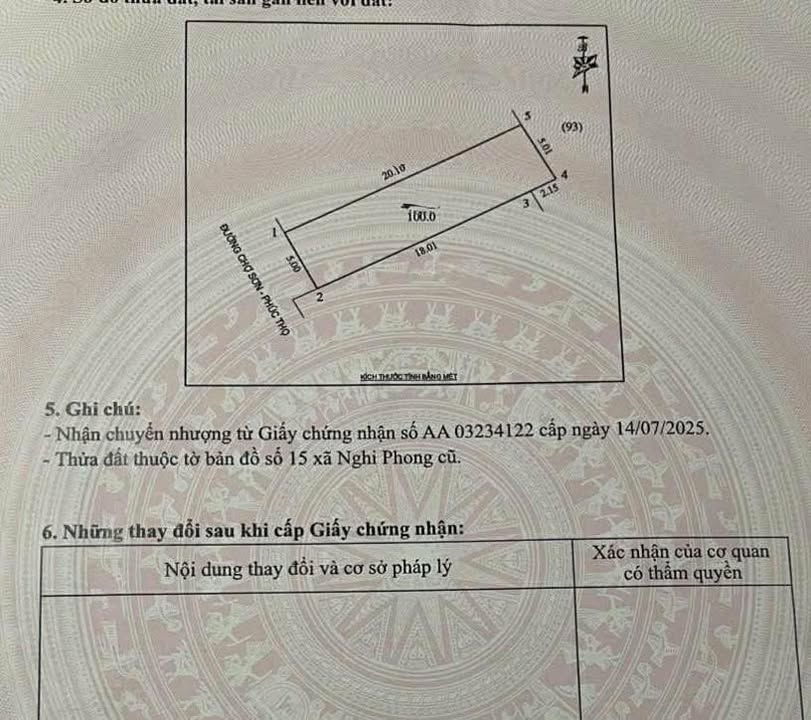 Đất nền 100m² đường Phúc Thọ, huyện Nghi Lộc, Nghệ An - Giá chỉ 2 tỷ, đầu tư sinh lời!