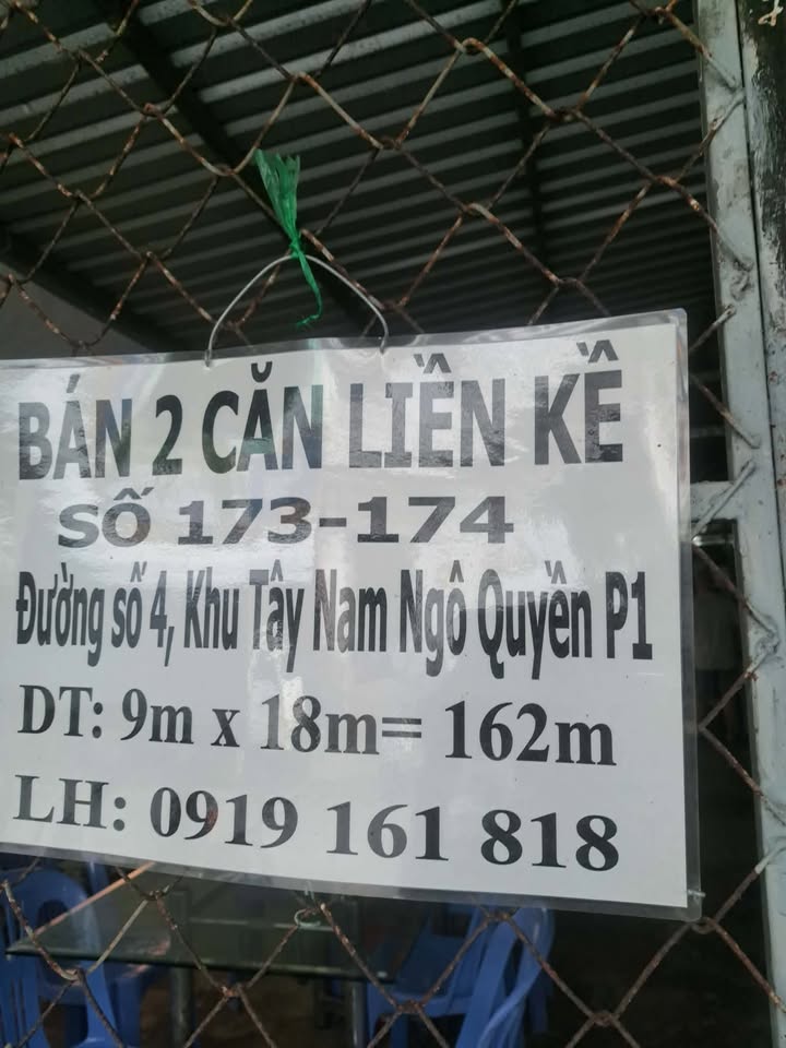 Nhà liền kề 173-175 Đường số 4, Cà Mau, 162m² - Chính chủ bán gấp!