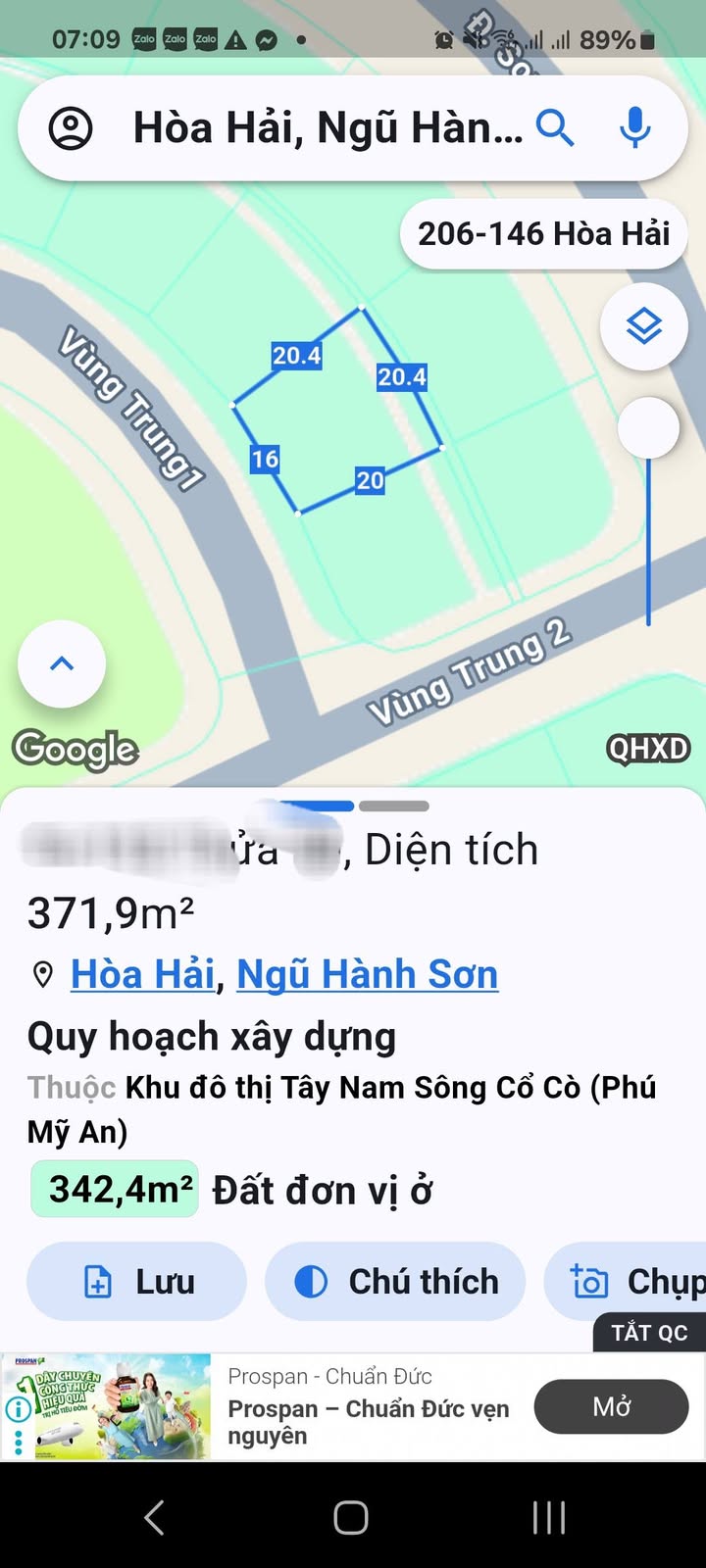 Đất biệt thự Phú Mỹ An Đà Nẵng 359.3m² giá 15.2 tỷ - Nở hậu tài lộc!