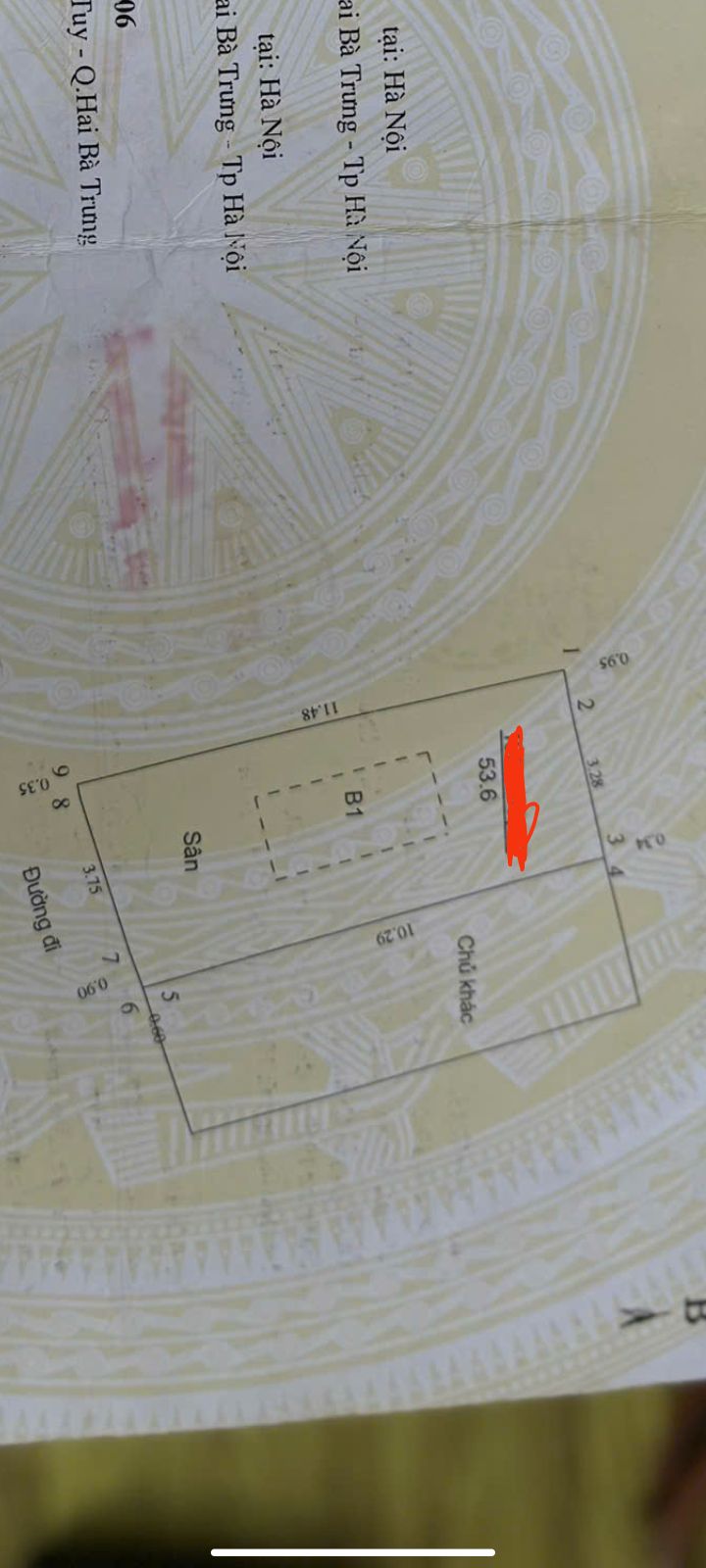 Đất nền Yên Lạc, quận Hai Bà Trưng 53.6m² giá 8.648 tỷ - Chính chủ bán gấp!