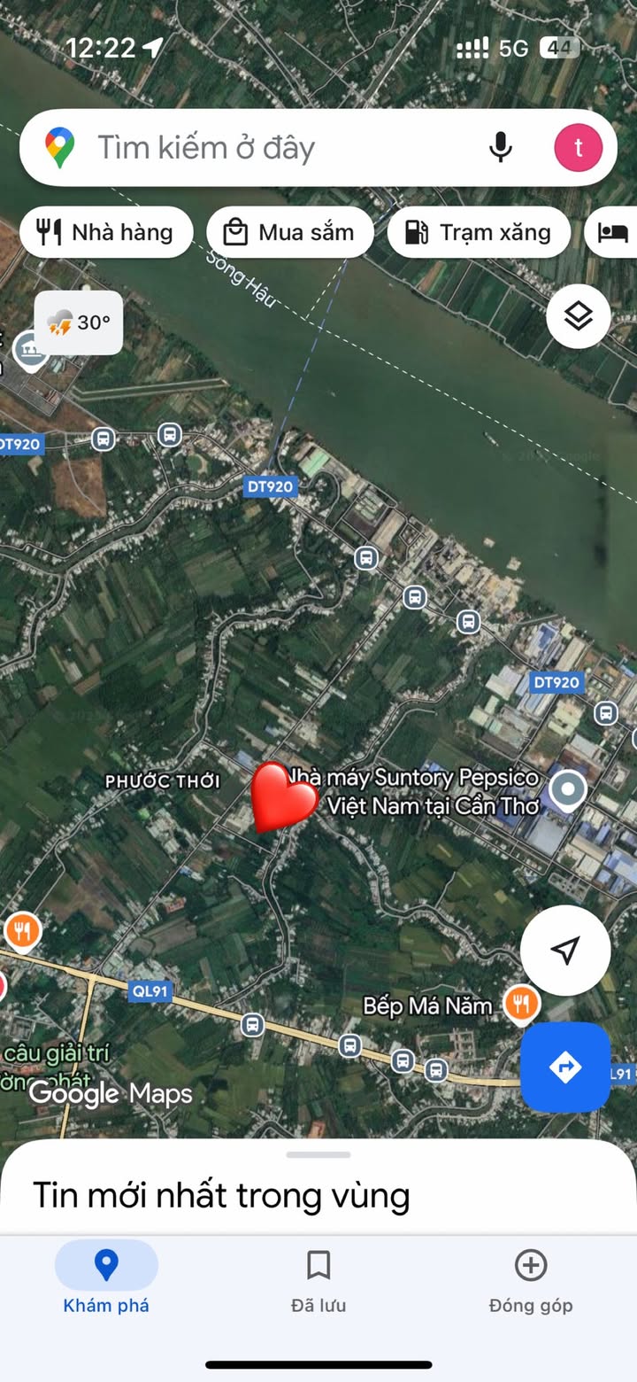 Đất mặt tiền Trương Văn Diễn, Ô Môn, Cần Thơ 4100m² - Thích hợp đầu tư logistics!