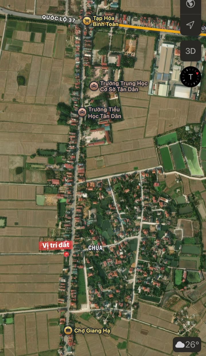 Đất chính chủ Tân Dân, Chí Linh 100m² giá 2 tỷ - Đầu tư sinh lời ngay!