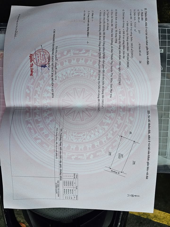 Nhà vườn Sơn Thành Tây, Tây Hòa, Phú Yên 494m² giá 700 triệu - Cơ hội sở hữu đất thổ cư!