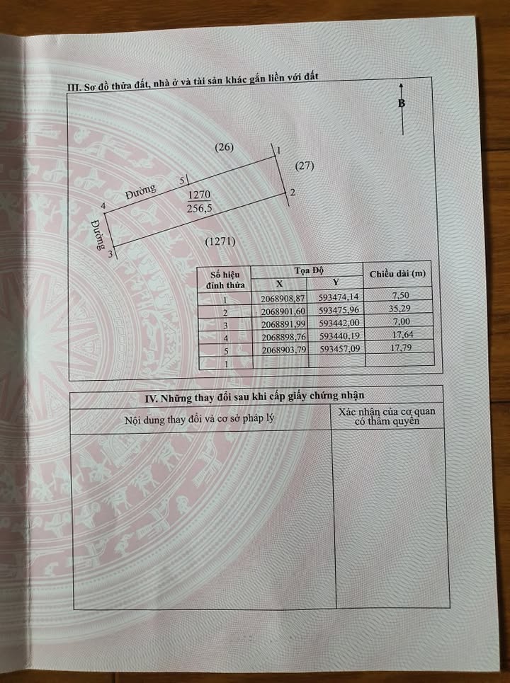 Đất thổ cư 256,5m² tại Khoa Đà 2, Hưng Tây - Giá chỉ 39 triệu/m²!