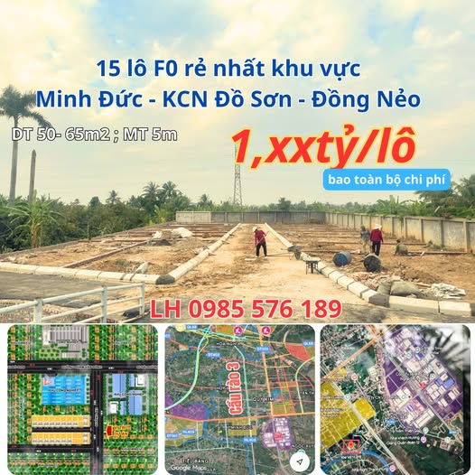 Đất nền Đồ Sơn 57m² giá 1.3 tỷ - Cơ hội đầu tư vàng!