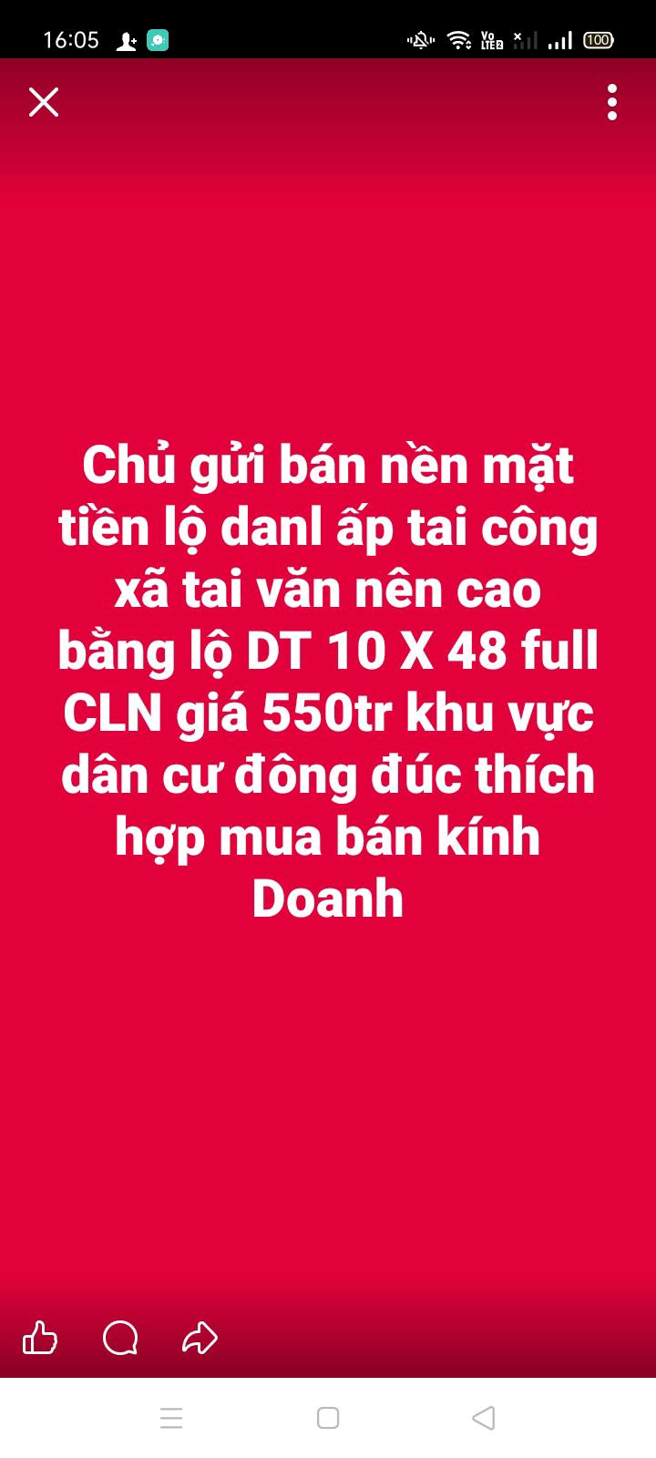 Đất nền 480m² Tài Văn, Trần Đề, Sóc Trăng giá 550 triệu - Tiềm năng đầu tư lớn!