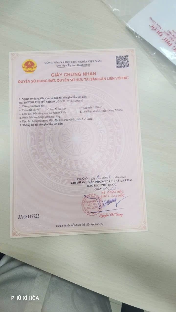 Đất nền 1000m² Cửa Dương, Phú Quốc - Gần đường Cây Thông Ngoài!