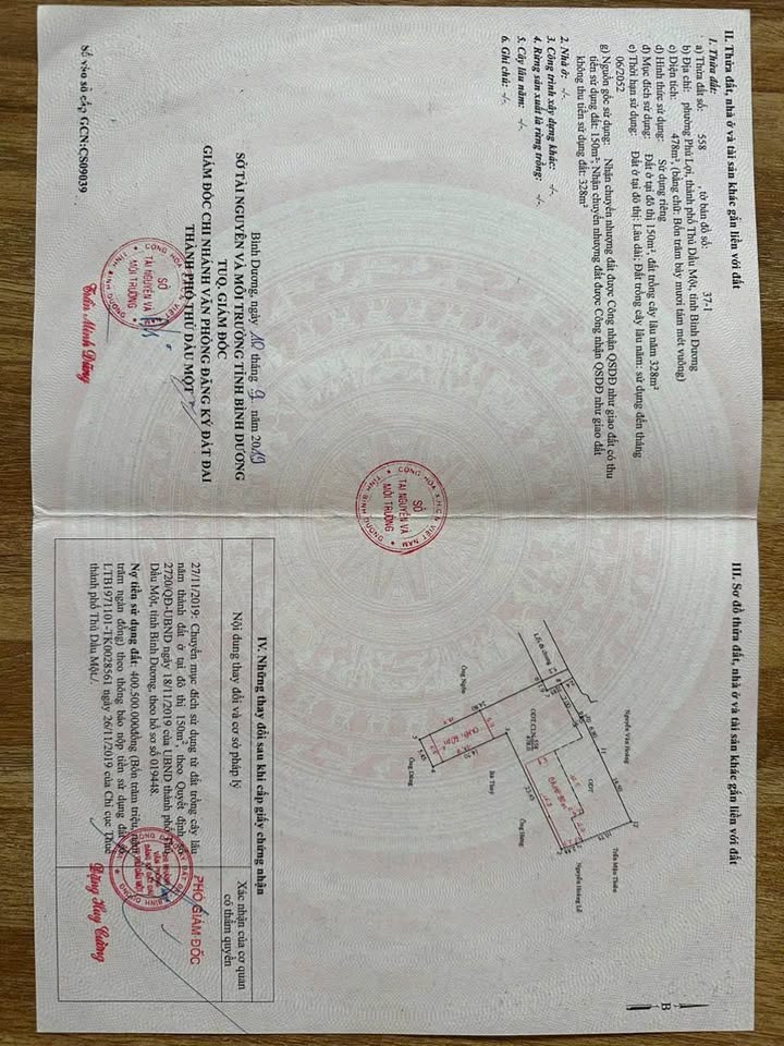 Đất nền Phú Lợi Thủ Dầu Một 478m² giá 9.56 tỷ - Vị trí đắc địa ngay chợ Đình!