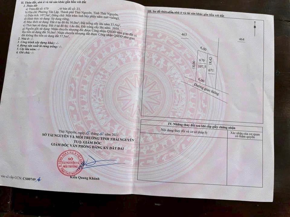 Đất nền KDC 11B Tân Lập 107m² giá 800 triệu - Đường thông ô tô vào tận nơi!