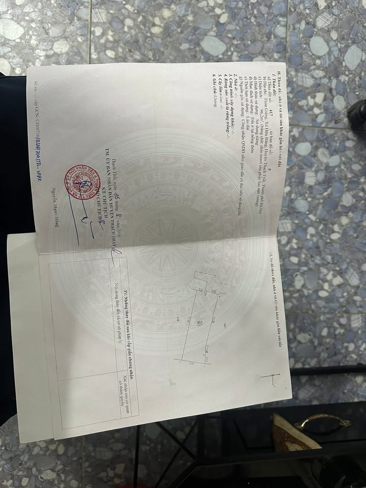 Đất nền Hữu Bằng Thạch Thất 200m² giá thỏa thuận - Vị trí đẹp, xe 7 chỗ đỗ cửa!