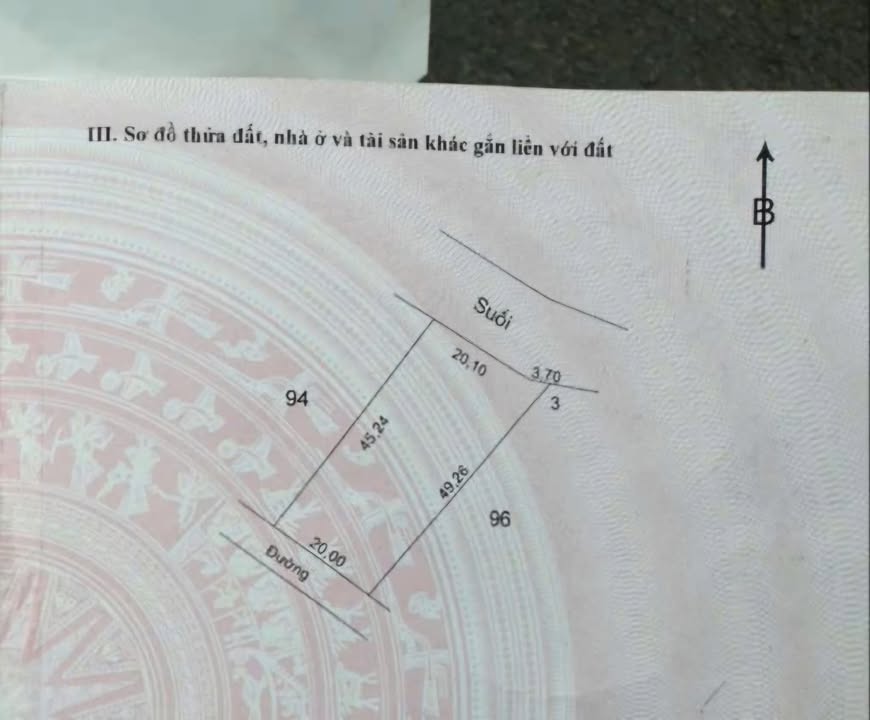 Đất nền Đá Bạc Châu Đức 1000m² giá 1.4 tỷ - Nở hậu, view suối tuyệt đẹp!