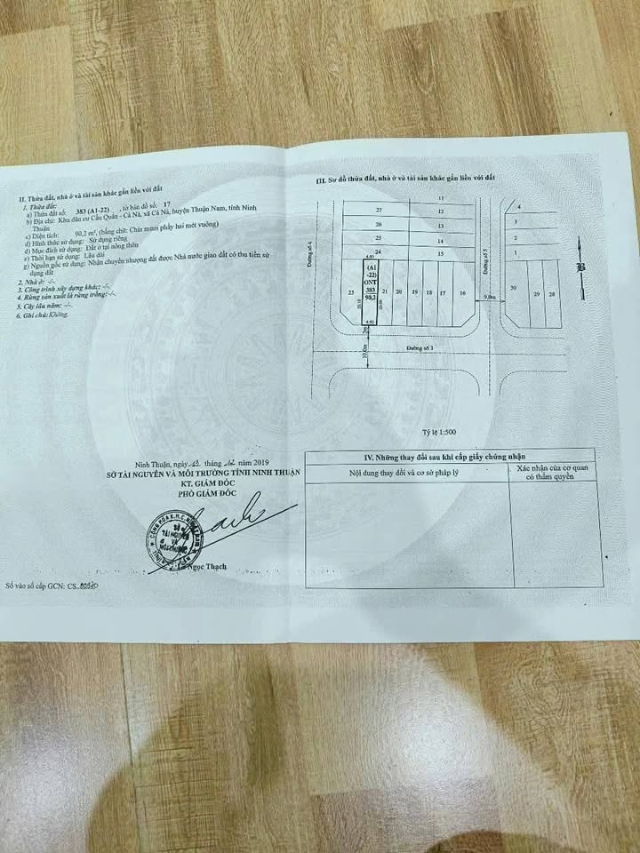 Đất nền tại khu dân cư Cầu Quằn, Cà Ná 90,2m² giá 960 triệu - Sổ đỏ chính chủ, đầu tư sinh lời!