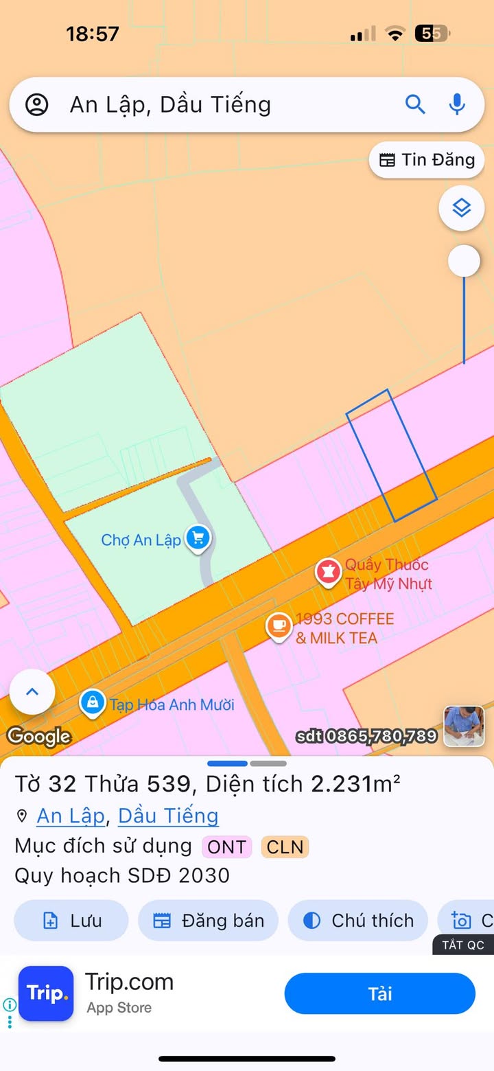 Đất thổ cư An Lập 2250m² giá chỉ 220 triệu/m² - Cơ hội vàng đầu tư!