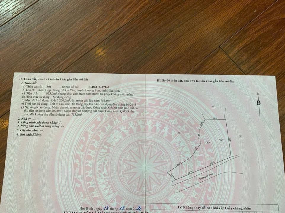 Đất nền Cư Yên, Lương Sơn 953m² - Cơ hội đầu tư và nghỉ dưỡng lý tưởng!