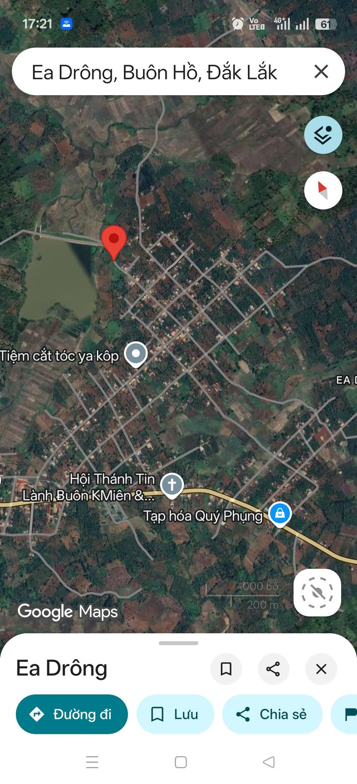 Đất nền Ea Drông Buôn Hồ 1440m² giá 950 triệu - View tuyệt đẹp thoáng mát!